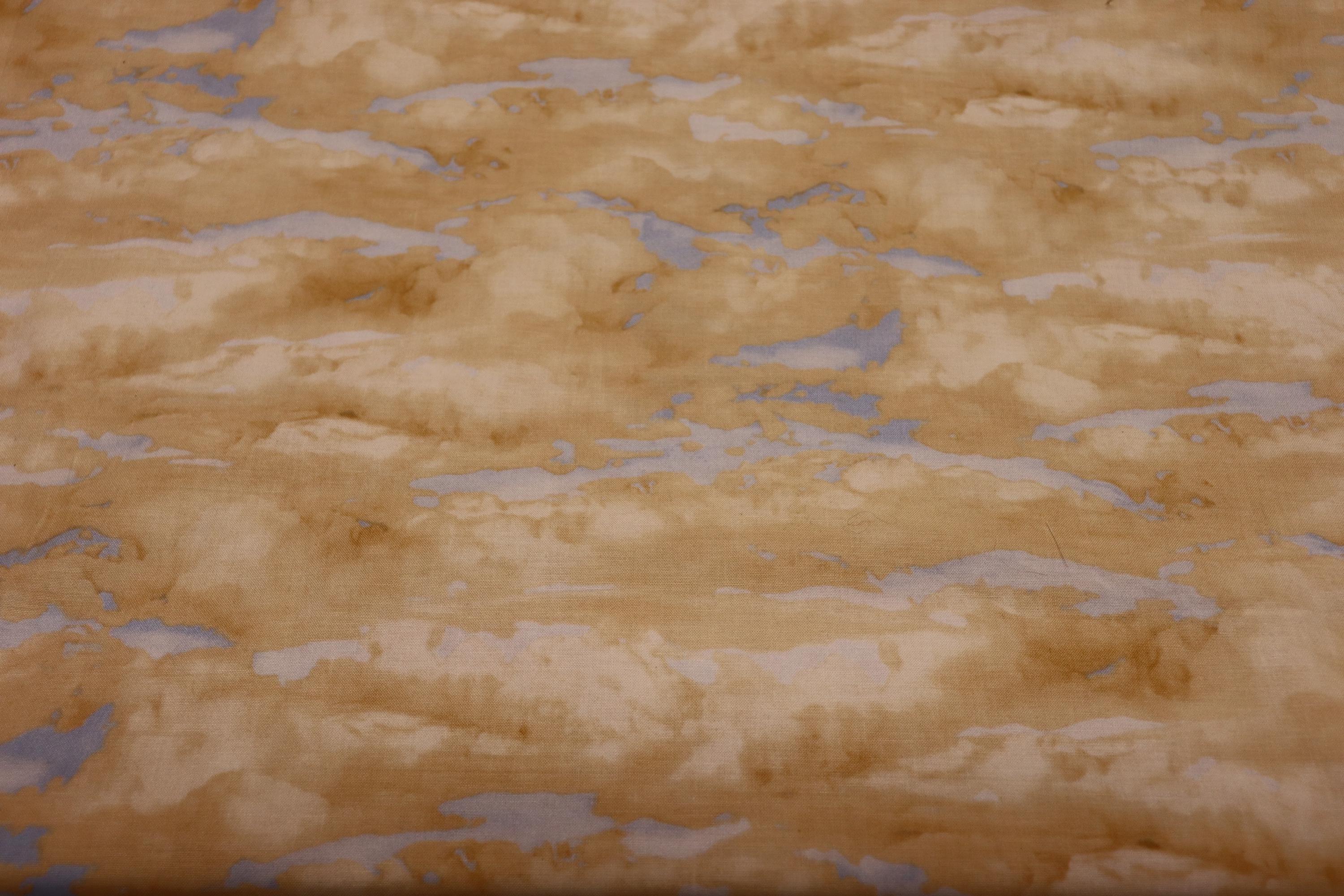 Peach Colored Clouds Quilt Fabric By South Sea Imports