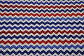 Zig Red and Blue Zig Zags Quilt Fabric By Timeless Treasures