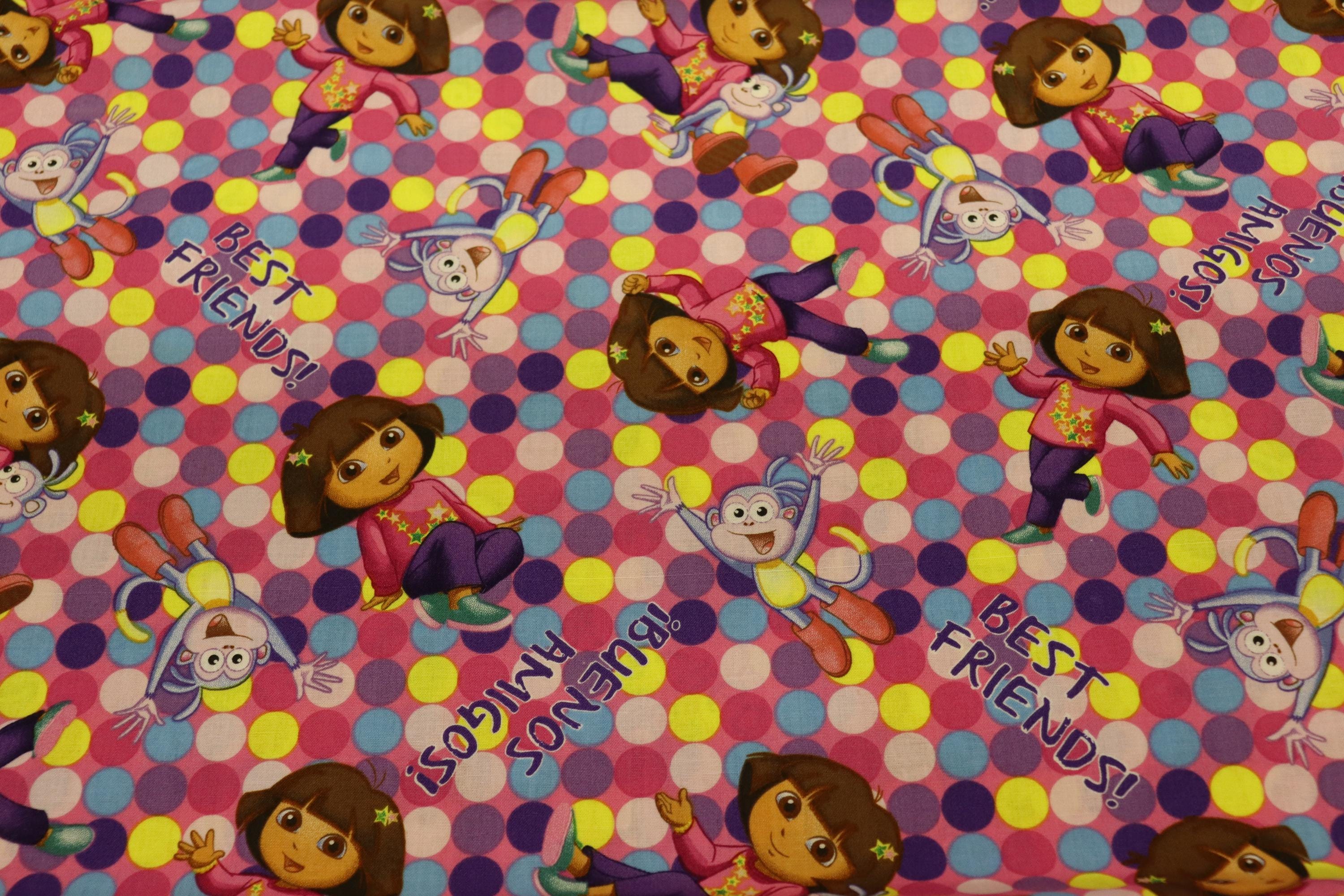 Dora the Explorer One Hip Explorer Quilt Fabric By Springs Creative Fabrics