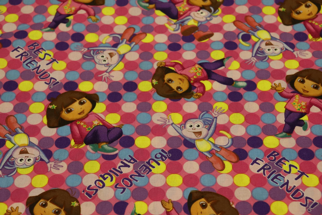 Dora the Explorer One Hip Explorer Quilt Fabric By Springs Creative Fabrics