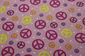 Trend Watch Pink Peach Signs Quilt Fabric By VIP by Cranston