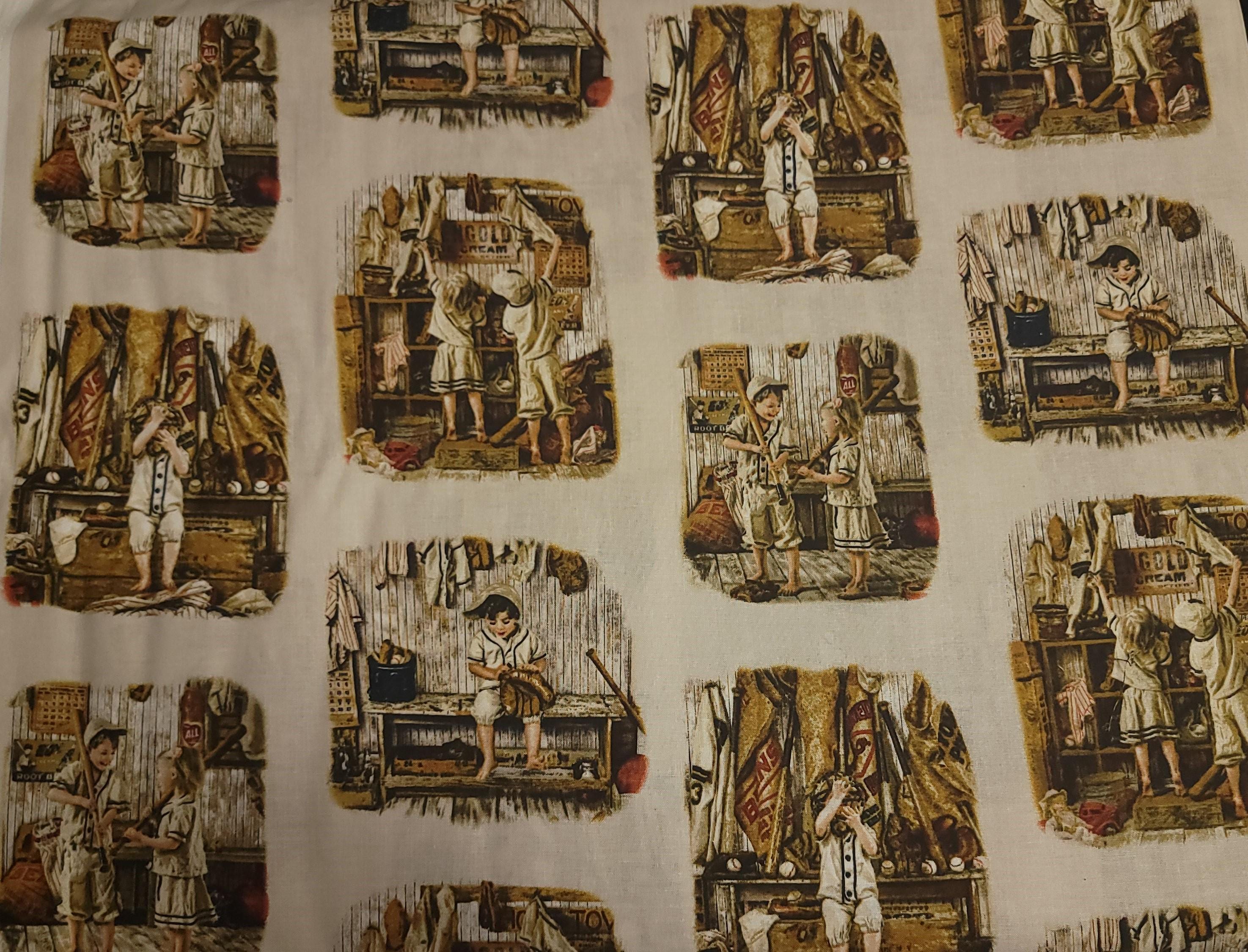 Play Ball Quilt Fabric By Elizabeth Studio