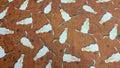 Longhorn Cow Skull Quilt Fabric - Rust Western Cotton by Kanvas Studios