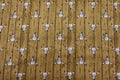 Ranch Hands Long Horn Heads on Wood background Quilt Fabric By Windham Fabrics