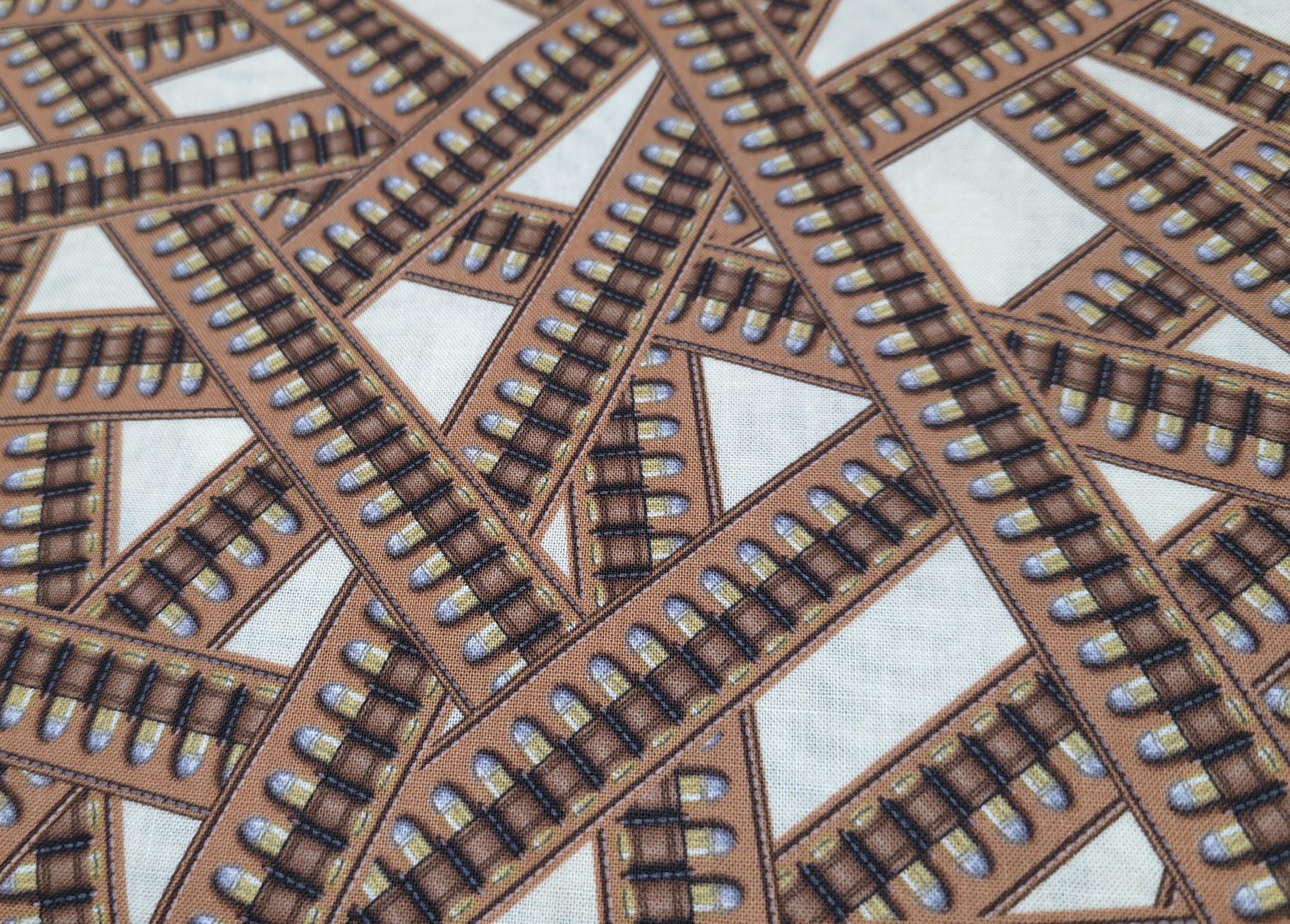 Wild West Saloon Bullets Quilt Fabric By Kanvas Studios