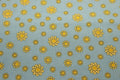 Whoa Girl Bandana Dots Blue Background Quilt Fabric By Loralie Designs