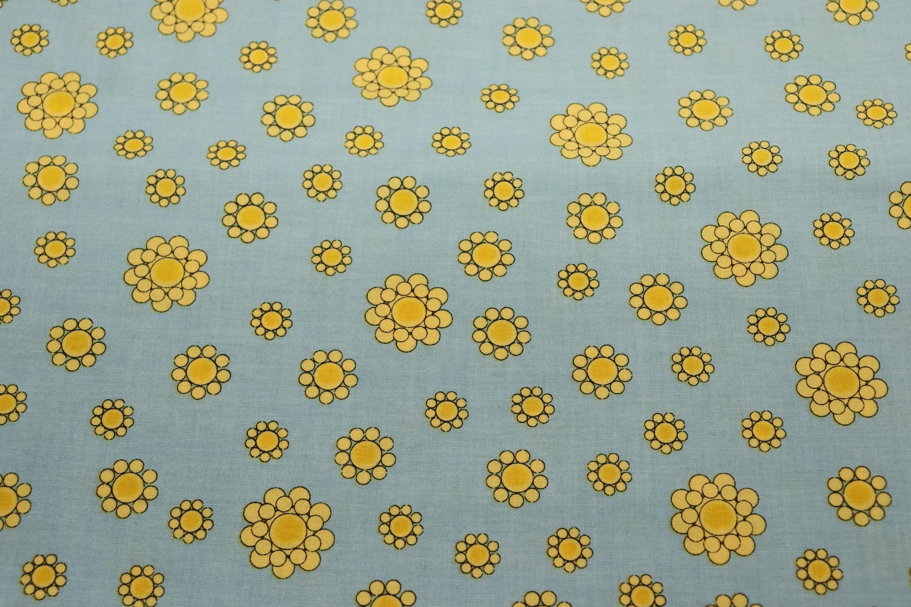 Whoa Girl Bandana Dots Blue Background Quilt Fabric By Loralie Designs