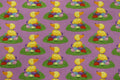 Hallmark Special Occasion Easter Ducks n Eggs Lavender Quilt Fabric By Westminister Fibers