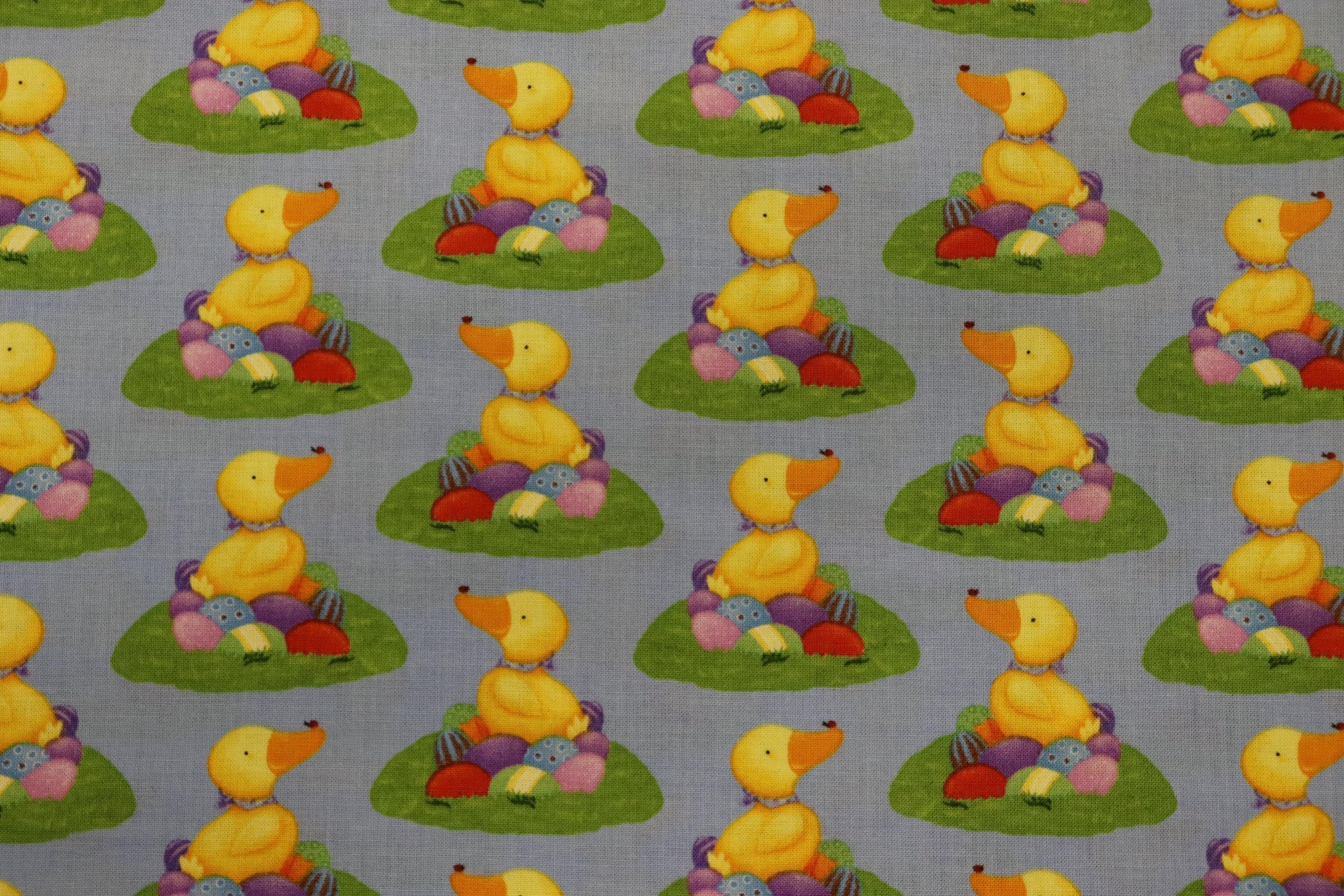 Hallmark Special Occasion Easter Duck n Eggs Blue Quilt Fabric Westminister Fibers