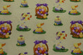 Hallmark Special Occasion Easter Ducks n Eggs Yellow Quilt Fabric By Westminister Fibers