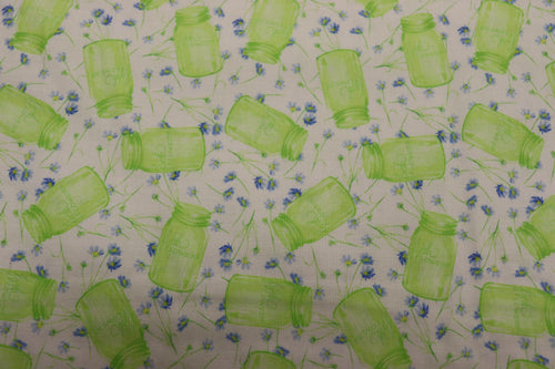 Cottage Joy Green Jars Quilt Fabric By Windham Fabrics