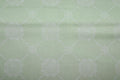 High Tea Light Green White Flowers Quilt Fabric
