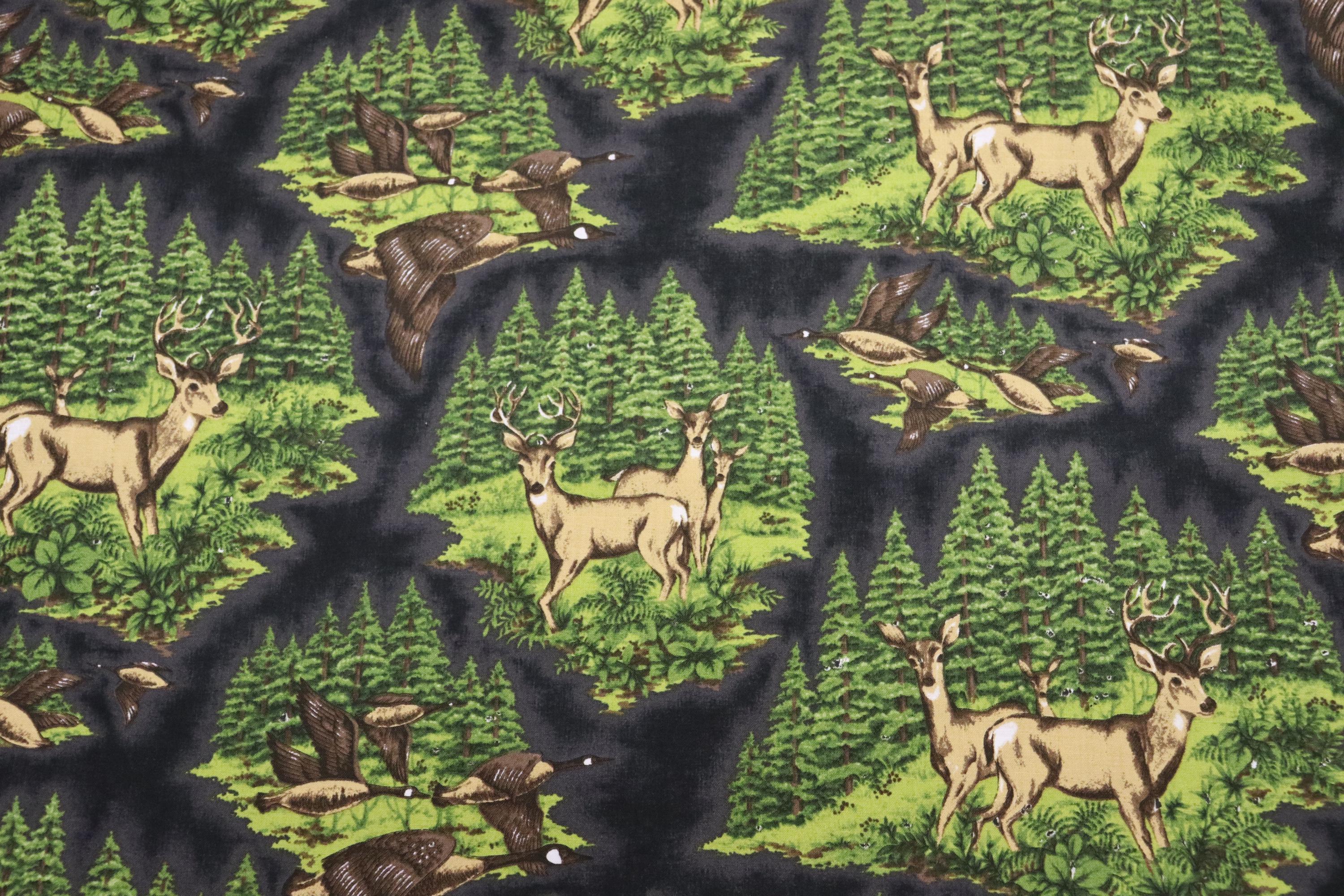 Nostalgic Hunt Riverwoods Collection Quilt Fabric By Troy Riverwoods