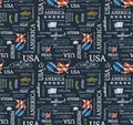 Letters From Home Text Navy Blue Quilt Fabric By Riley Blake Fabrics