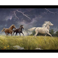 Wild Horses Storm on the Prairie Horse Quilt Panel ~ Riley Blakes Fabrics