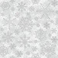 Winter's Eve Frost Silver Metallic Snowflakes Quilt Fabric by Hoffman Fabrics