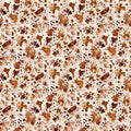 Wild and Free Cow Hide Brown On Tan Quilt Fabric by Northcott Fabrics