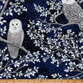 Midnight Perch Midnight/Silver By Hoffman Fabrics