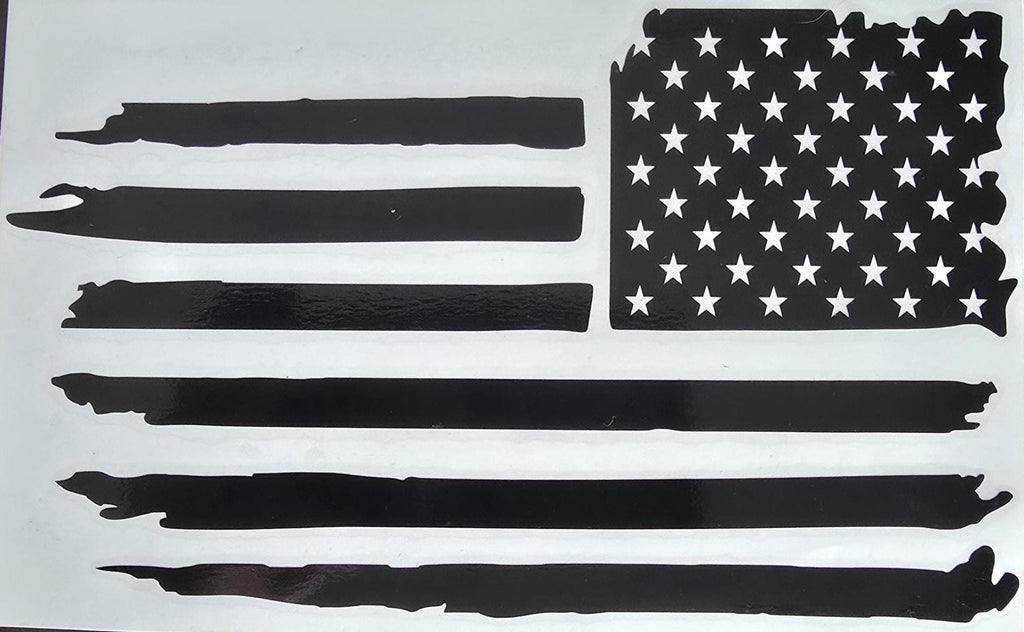 Distressed American Flag Sticker