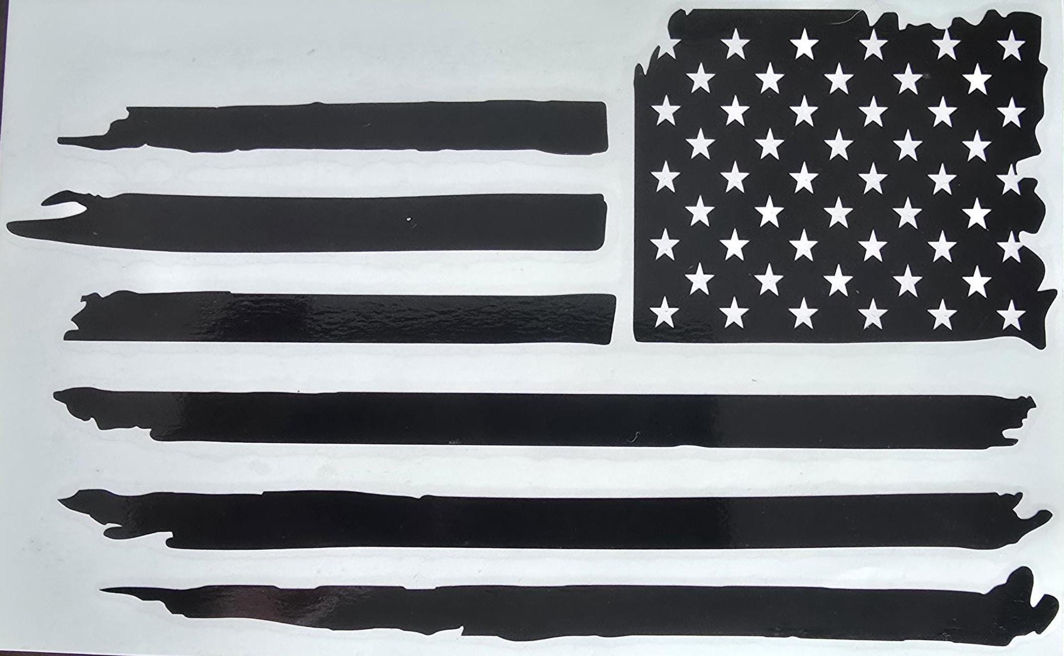 Distressed American Flag Sticker