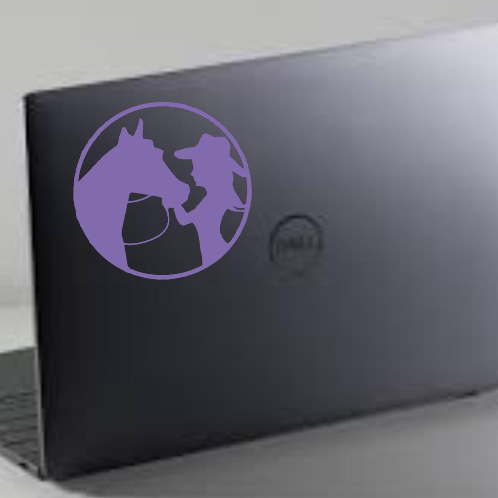 Girl and Horse Vinyl Sticker