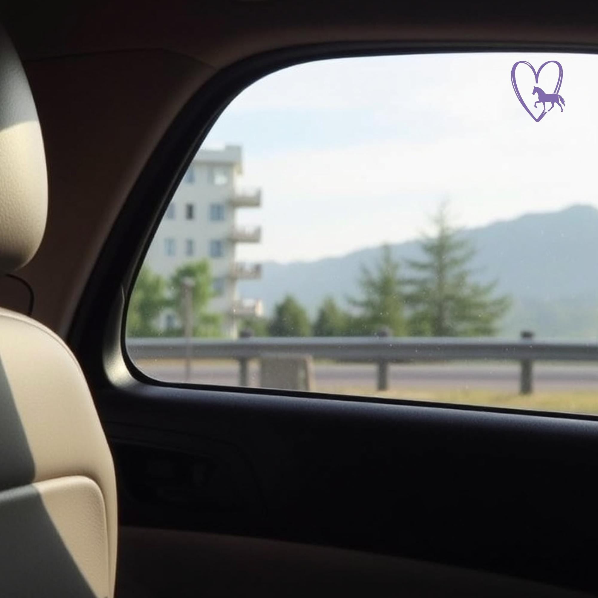 Heart with Horse Vinyl Sticker