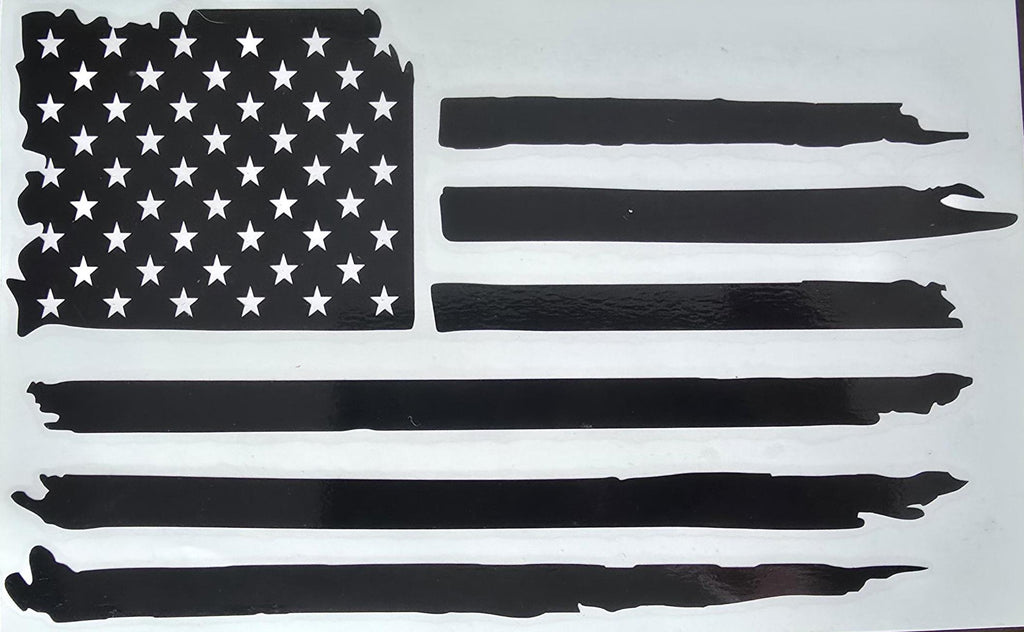 Distressed American Flag Sticker