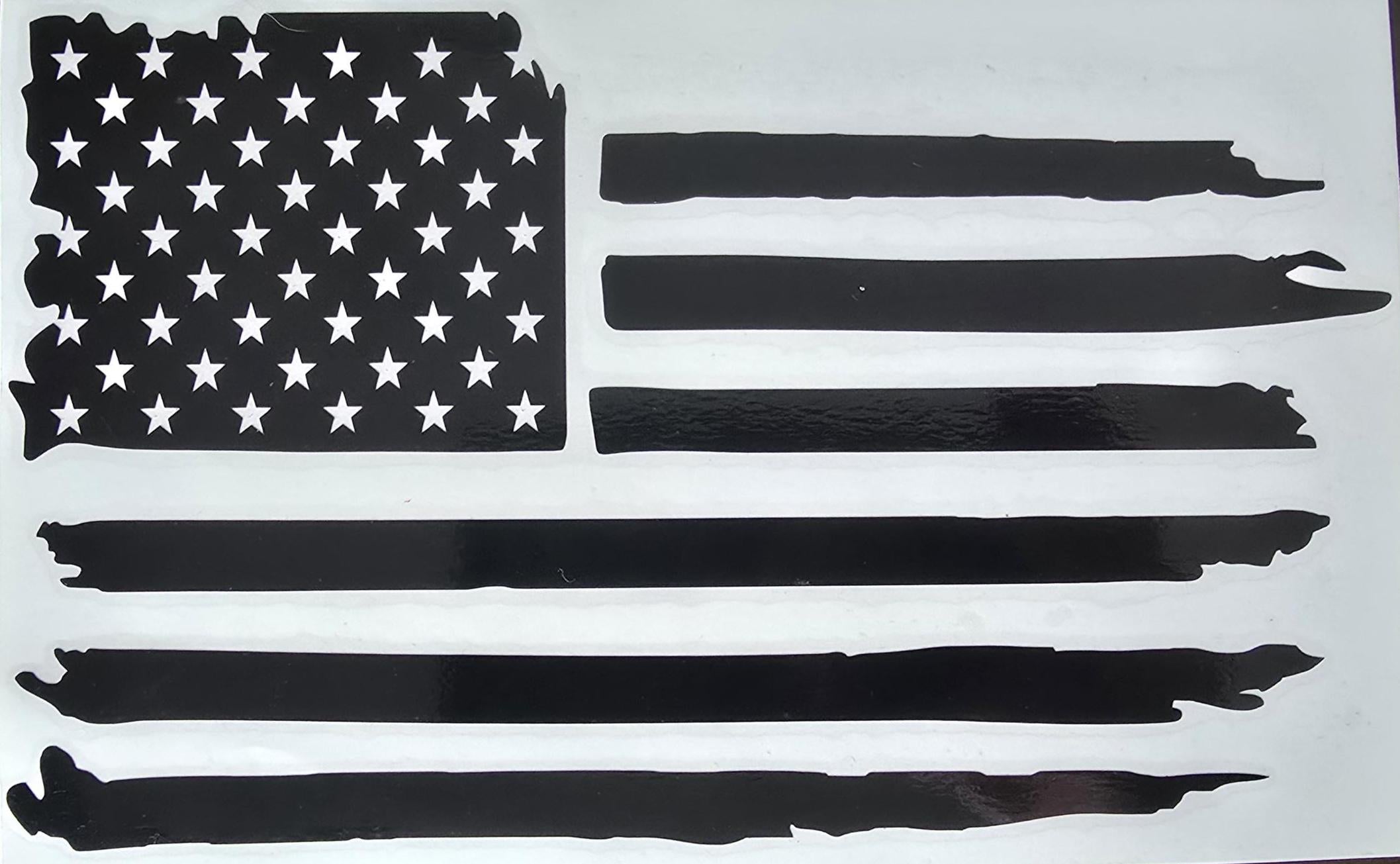 Distressed American Flag Sticker