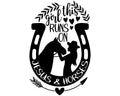This Girl Runs on Jesus and Horses Vinyl Sticker