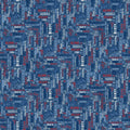 Cowboy Blues Words Blue Background By Northcott Fabrics