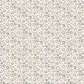 Cowboy Blues Horseshoes and Stars Cream Background By Northcott Fabrics