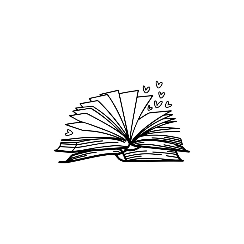 Book Lover Stack Vinyl Sticker