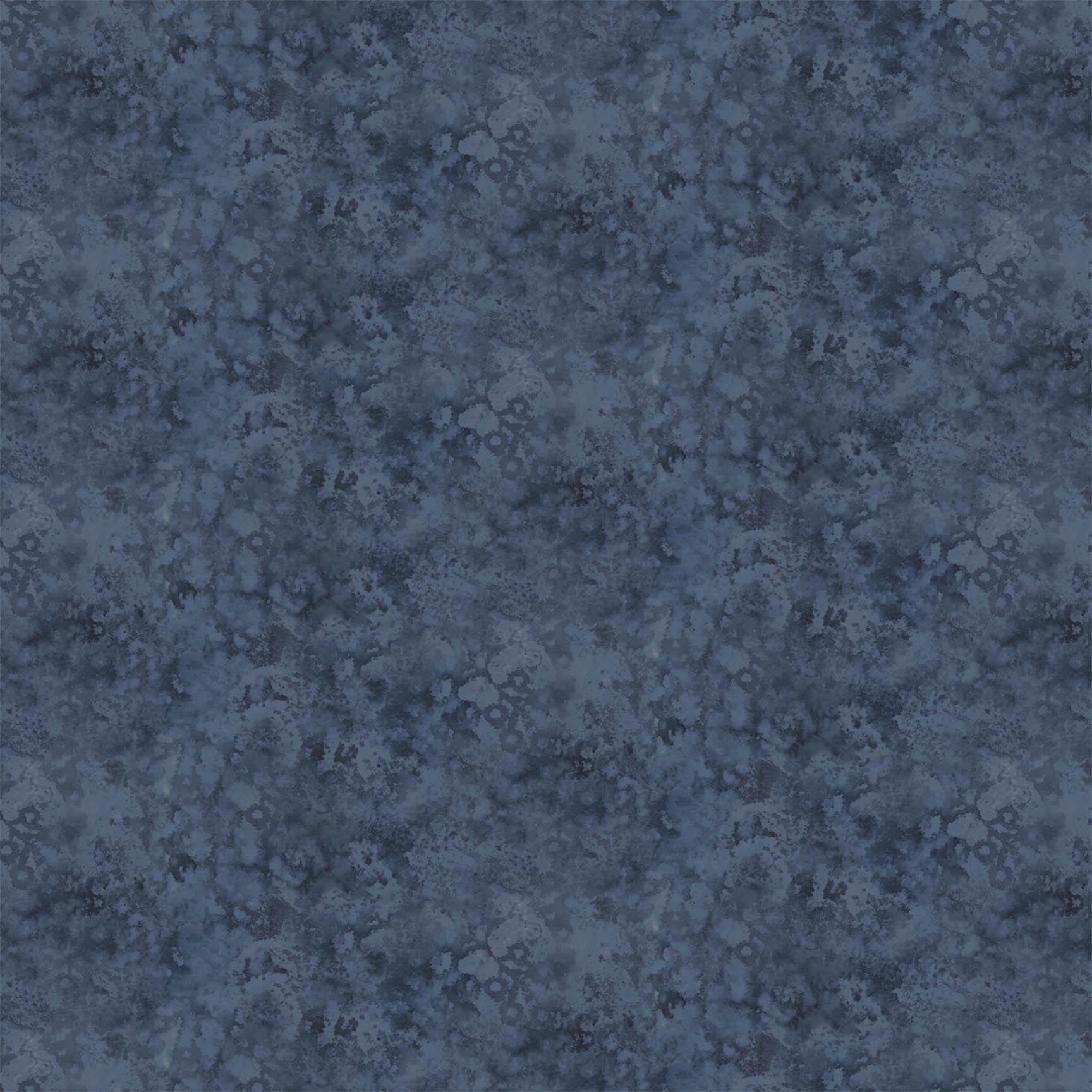 Wild at Heart Naturescapes Dark blue Texture Quilt Fabric