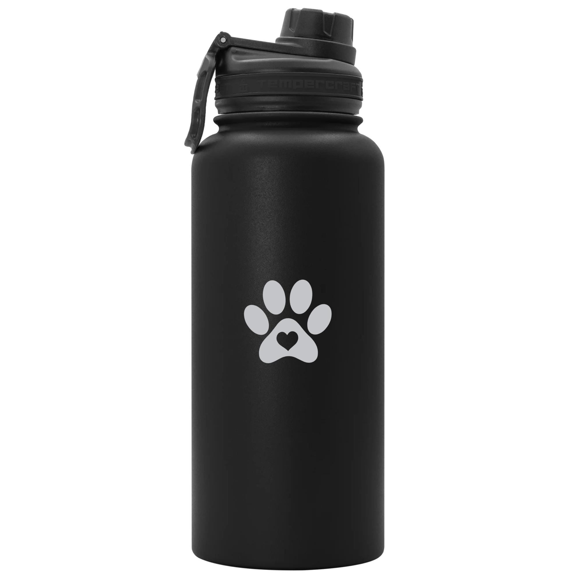 Paw Print with Heart Vinyl Sticker