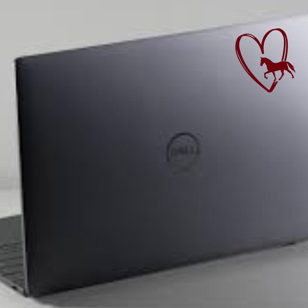 Heart with Horse Vinyl Sticker