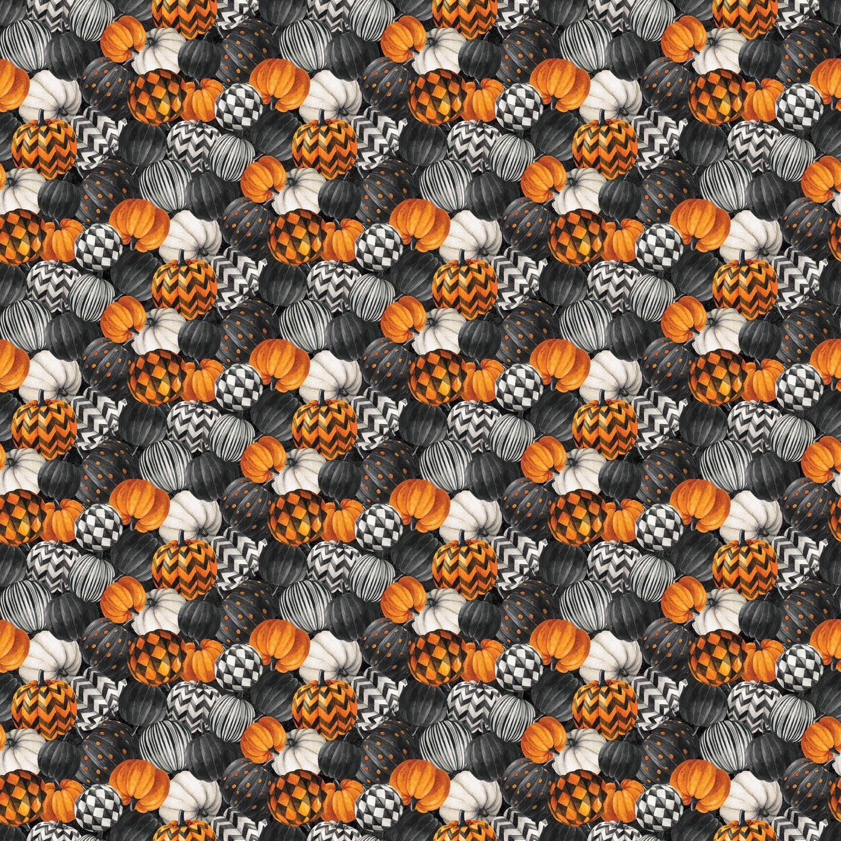 Halloween Spellbound Pumpkins Quilt Fabric by Northcott Fabrics