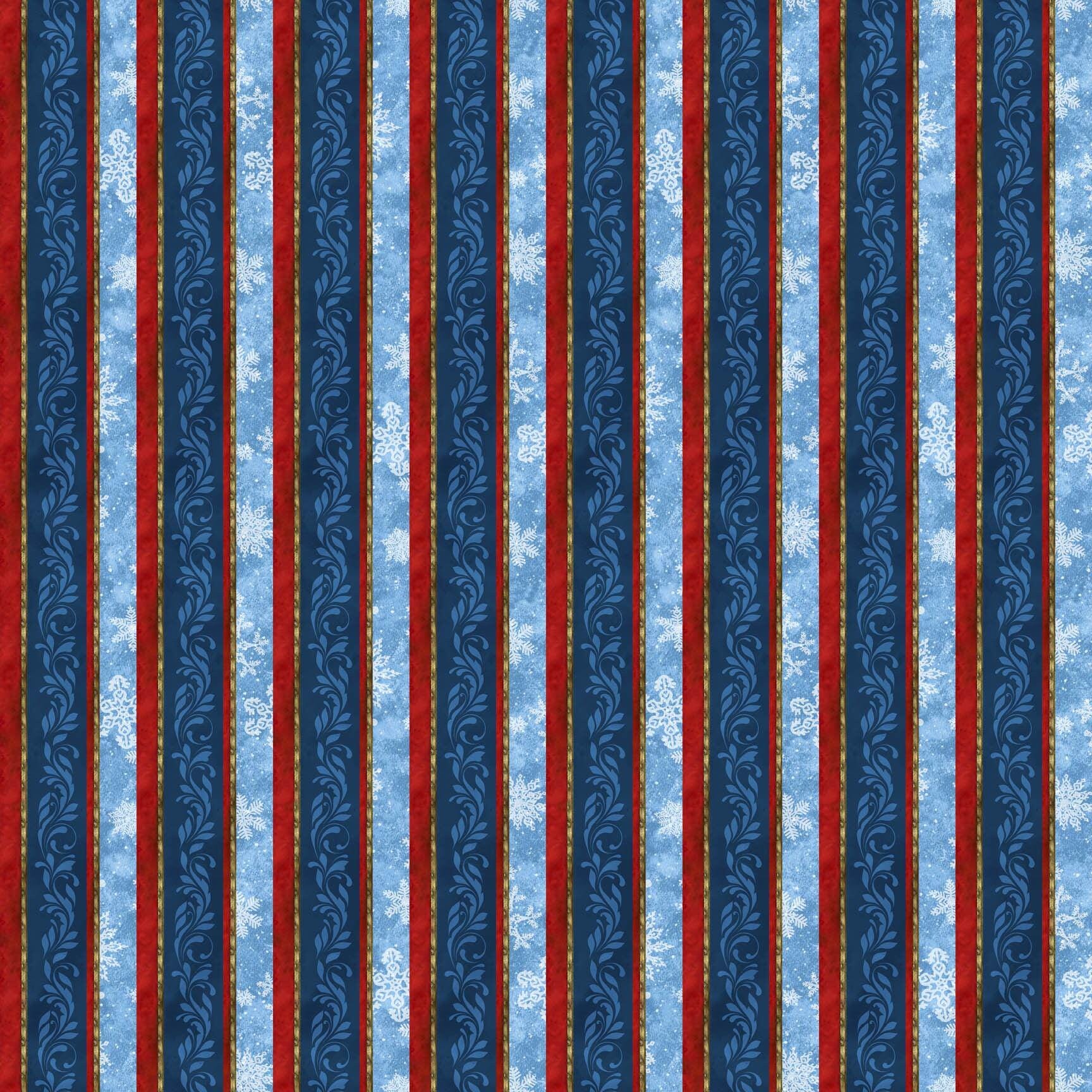 St. Nicholas Stripe Quilt Fabric By Northcott Fabrics