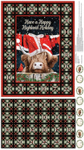 Highland Heart Advent Calendar Fabric Panel By Northcott Fabrics