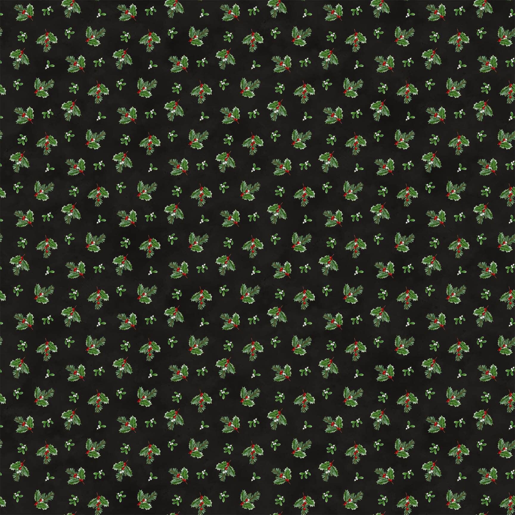 Highland Heart Holly Toss Quilt Fabric by Northcott Fabrics