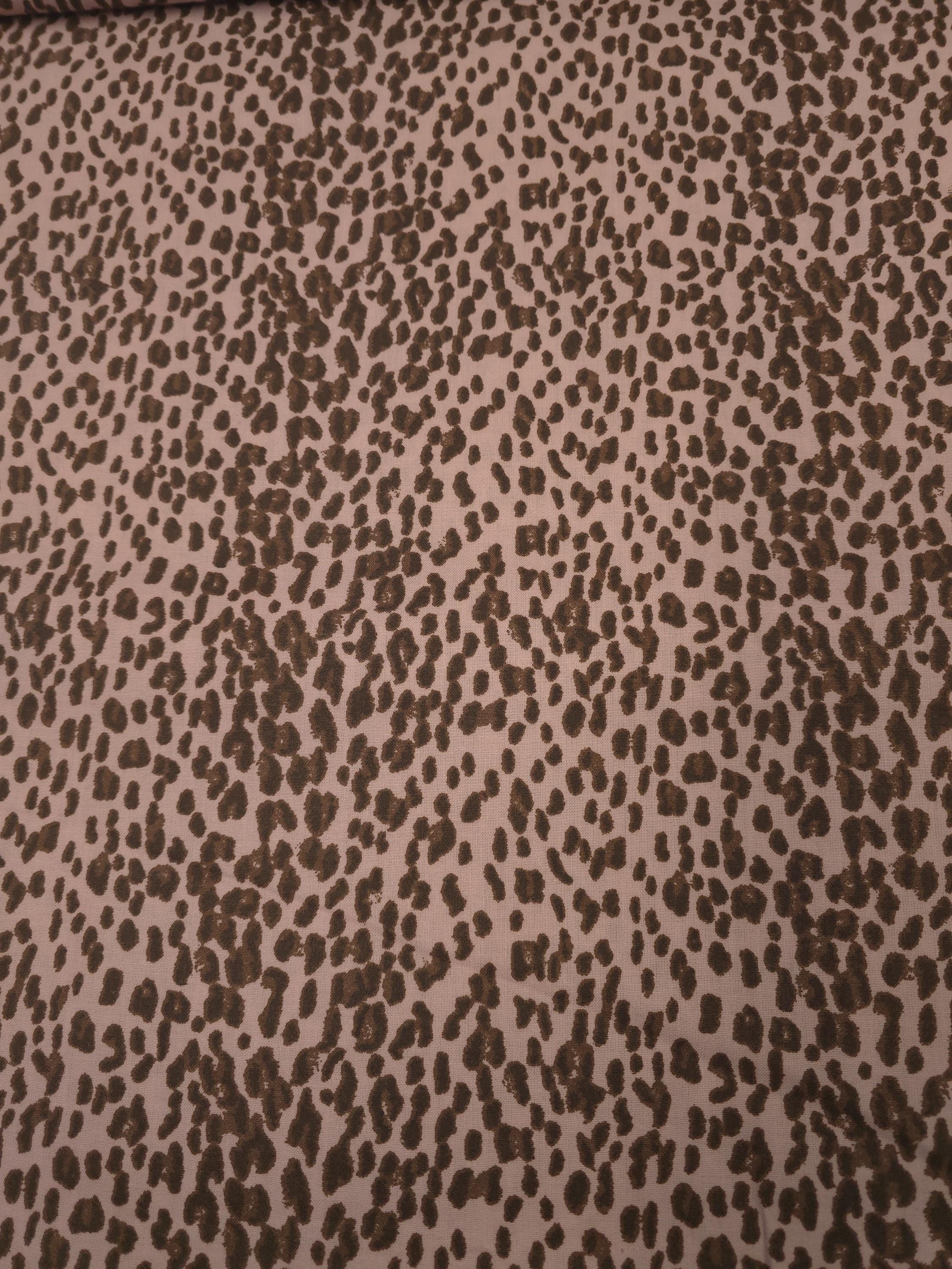 Pink Cheetah Print Quilt Fabric