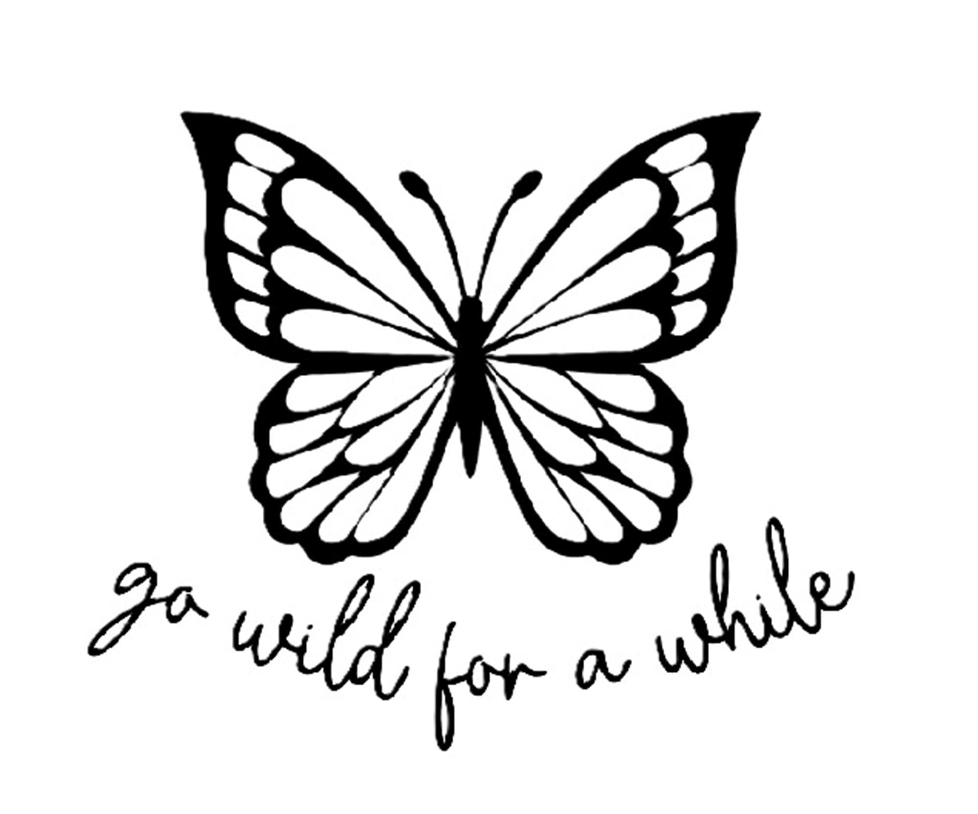 Go Wild For a While Vinyl Sticker
