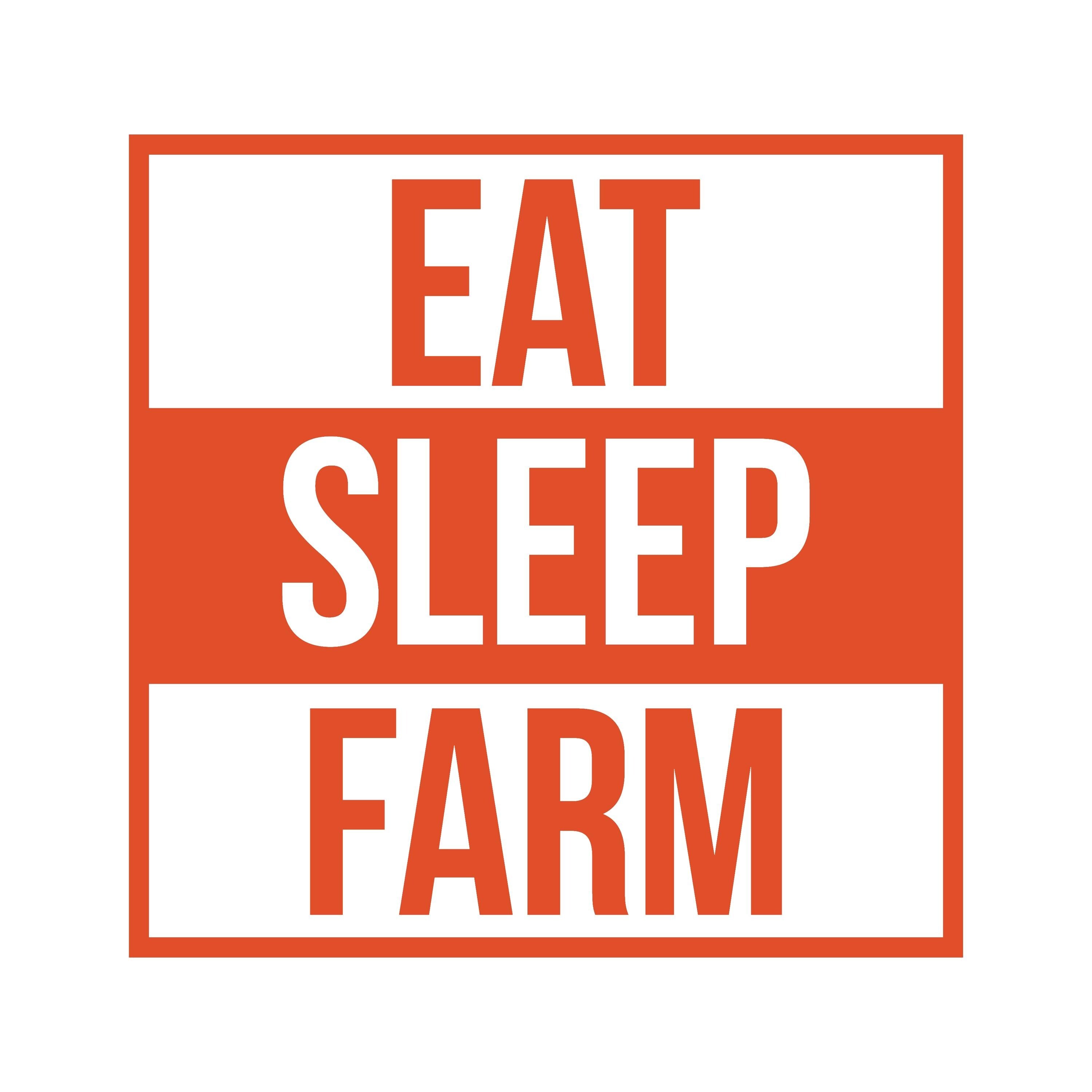 Eat Sleep Farm Vinyl Sticker