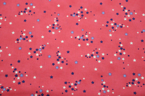 A Nation's Song Pink with Stars By QT Fabrics