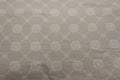 Tan with White Flowers Quilt Fabric By Liecen