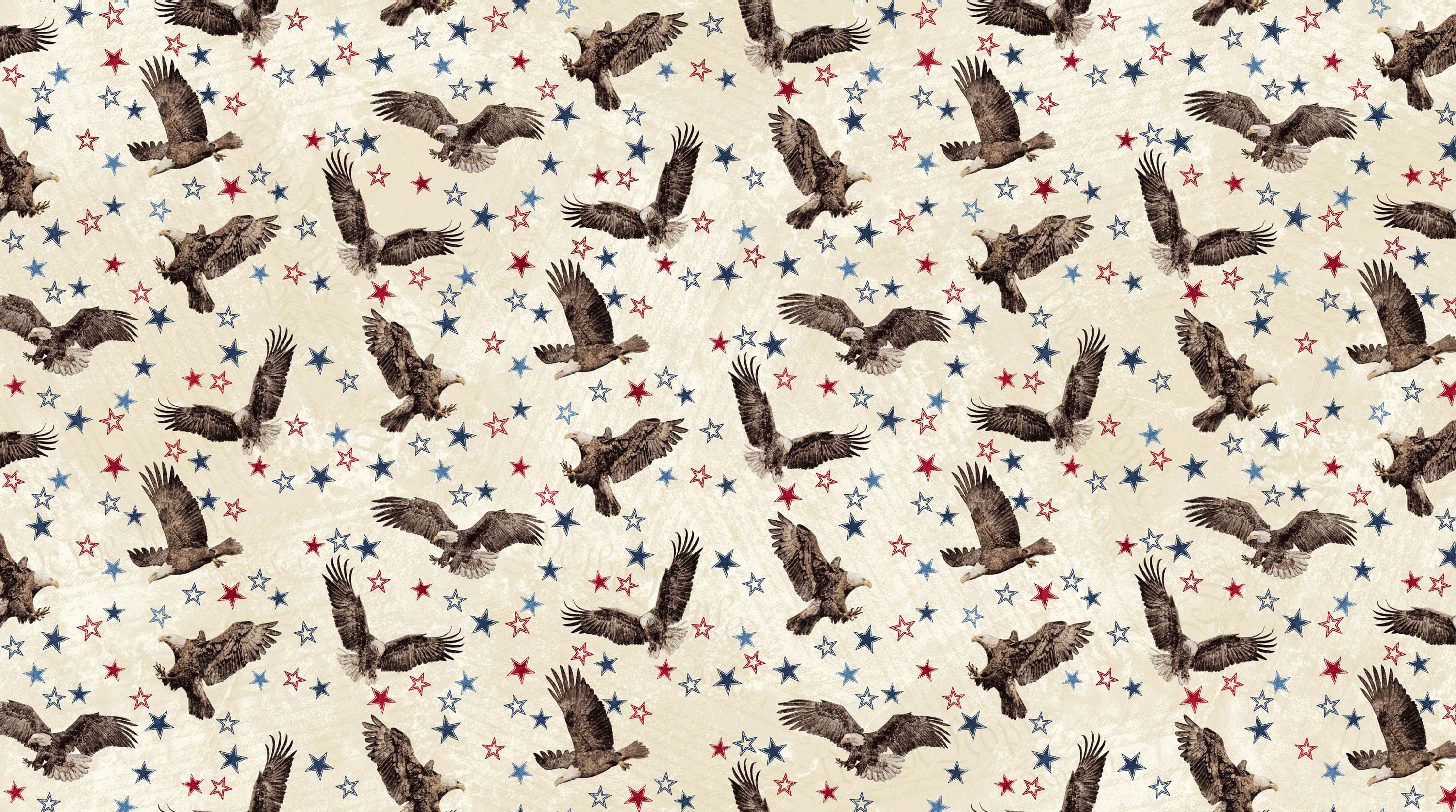 Stars and Stripes Stonehenge Eagles & Stars Quilt Fabric By Northcott Fabrics
