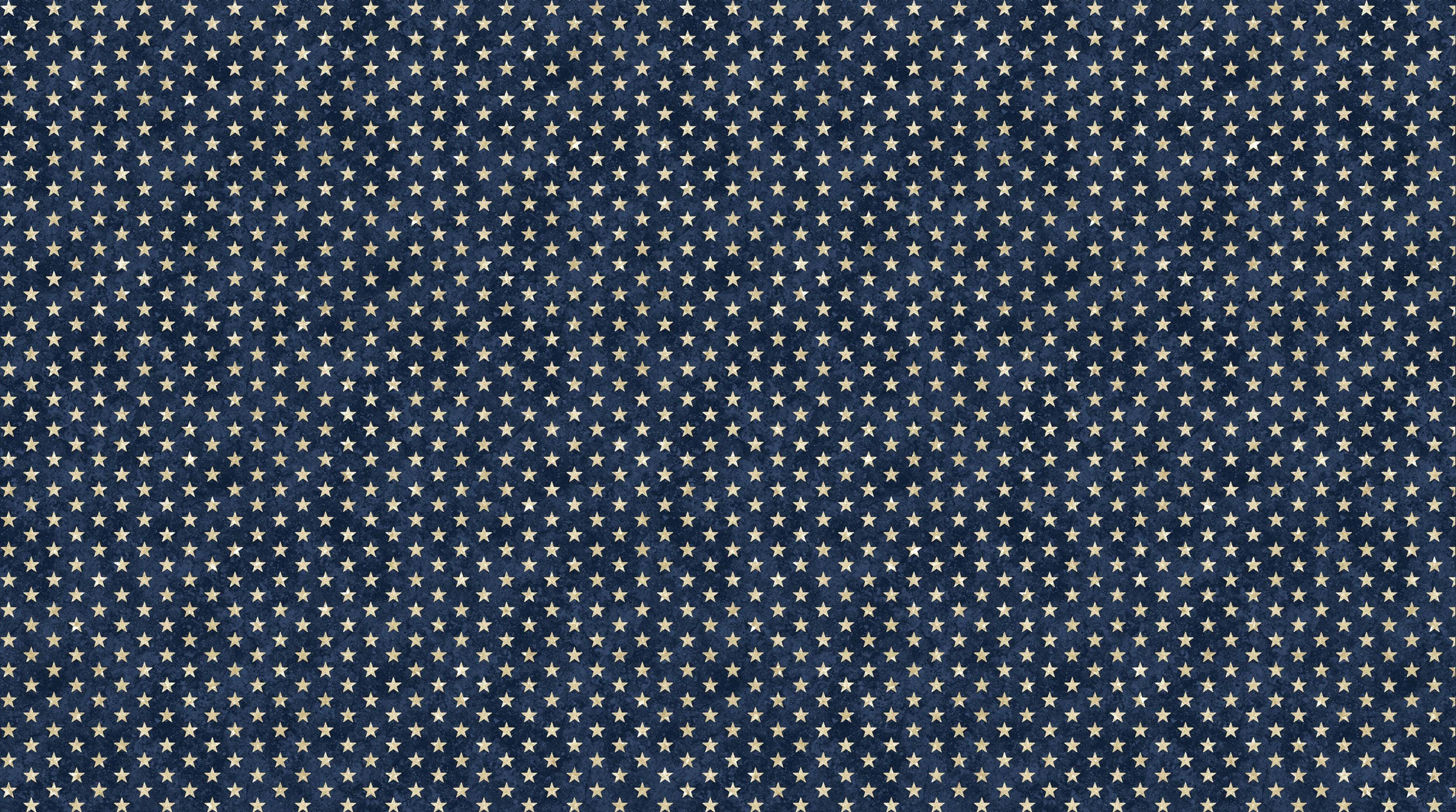 Stars and Stripes Stonehenge Navy with Cream Stars Quilt Fabric By Northcott Fabrics