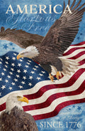 Stars and Stripes Stonehenge American Eagle & Flag Quilt Fabric Panel By Northcott Fabrics