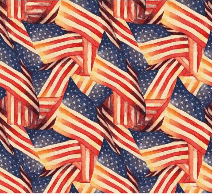 American Honor United States Flags Allover by Riley Blake Designs