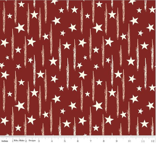 American Honor Stars and Stripes Barn Red by Riley Blake Designs