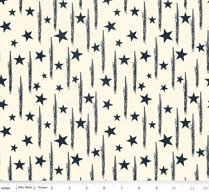 American Honor Stars and Stripes Cream by Riley Blake Designs